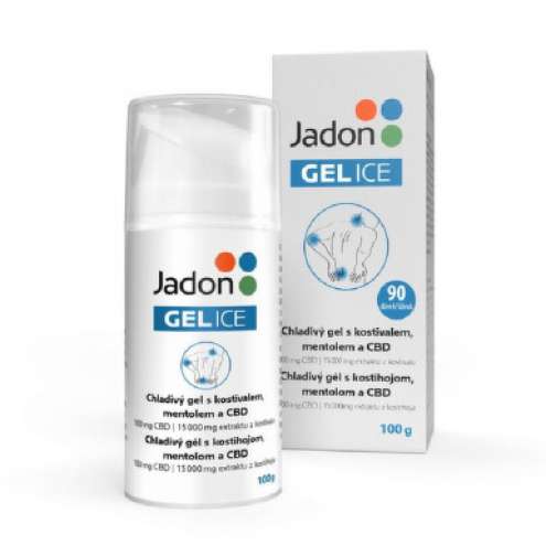 JADON Gel Ice - Cooling gel with comfrey and CBD, 100 g